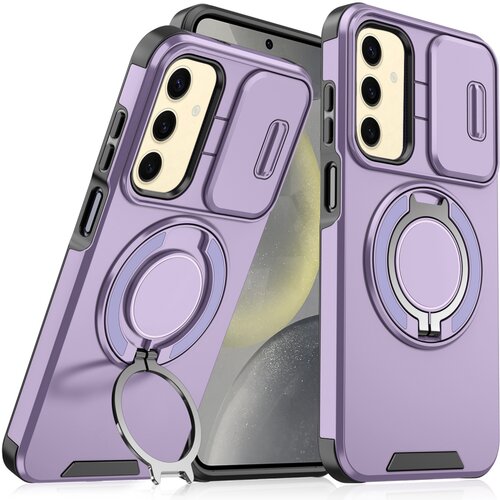 Torbica camshield ring stand za samsung S926B galaxy S24 plus ljubicasta Slike