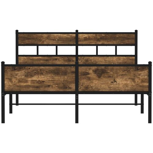 VidaXL Okvir kreveta bez madraca boja hrasta 140 x 200 cm drveni Slike