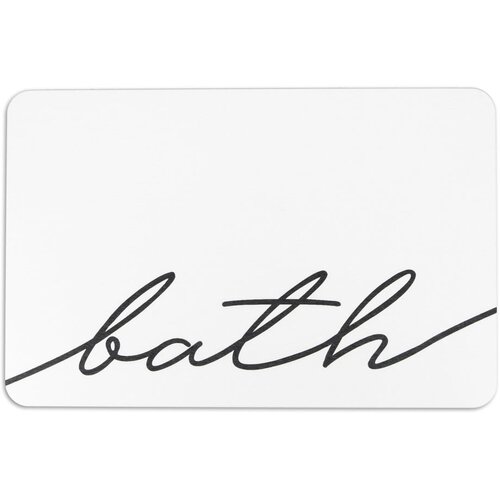 Artsy Doormats Bijela kupaonska prostirka 39x60 cm Bath - Slike