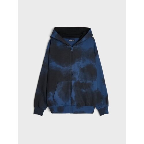 Sinsay Dukserica s patentnim zatvaračem i kapuljačom s tie-dye uzorkom Cijene