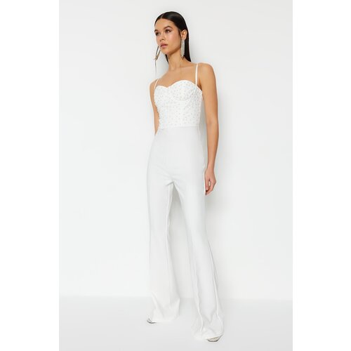 Trendyol Jumpsuit - Ecru - Fitted Slike