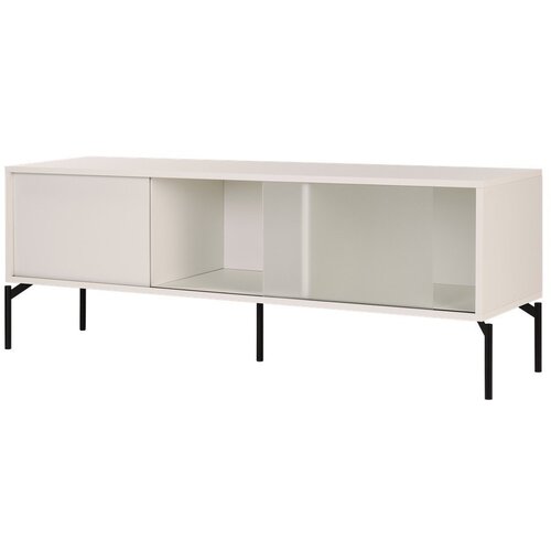 noo.ma Sivo-bež TV omarica 160x60x42 cm Met &ndash; Cene