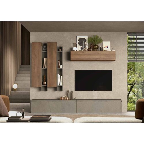 LC Mobili Elegantna dnevna komoda glina/drvo INFINITY 2.0 900004-AGMR Cene