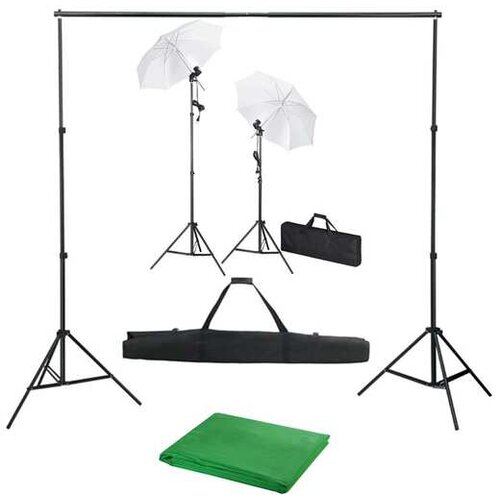 Komplet za fotografski studio z ozadjem, svetilkami in dežniki Cene