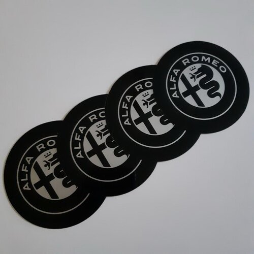  STIKERI ZA RATKAPE ALFA ROMEO FI76mm SET 4 KOMADA Slike