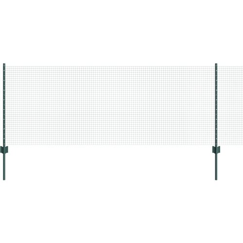 vidaXL varjena žična ograja z 22 U stebrički Zelena 0.8x50 m Jeklo, (22084396) Cene