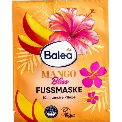 Balea MANGO Bliss maska za stopala - mango i hibiskus 15 ml Slike