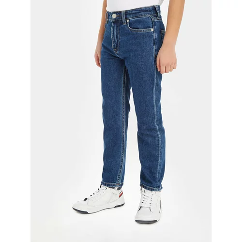 Tommy Hilfiger Jeans hlače Archive KB0KB08467 Mornarsko modra Slim Fit