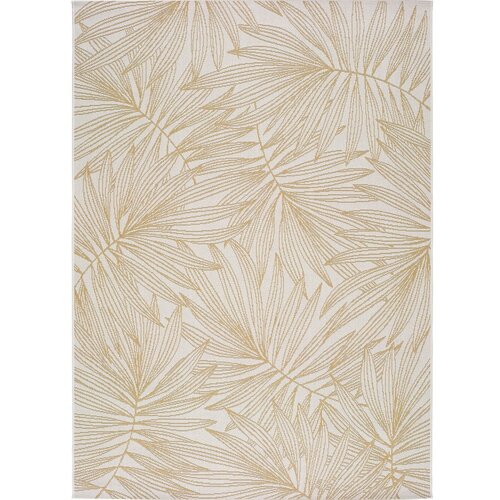 Universal Bež zunanja preproga Hibis Leaf, 80 x 150 cm Cene