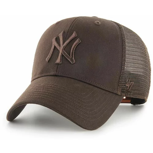 47 Brand Kapa sa šiltom MLB New York Yankees boja: smeđa, s aplikacijom, B-BRANS17CTP-BW