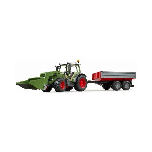 Bruder Traktor Fendt Vario 211 Sa Prikolicom I Utovarivačem Cene