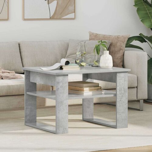  Klubska miza Betonsko siva 64 x 54 x 44 cm Konstruiran les, (5000121339) Cene