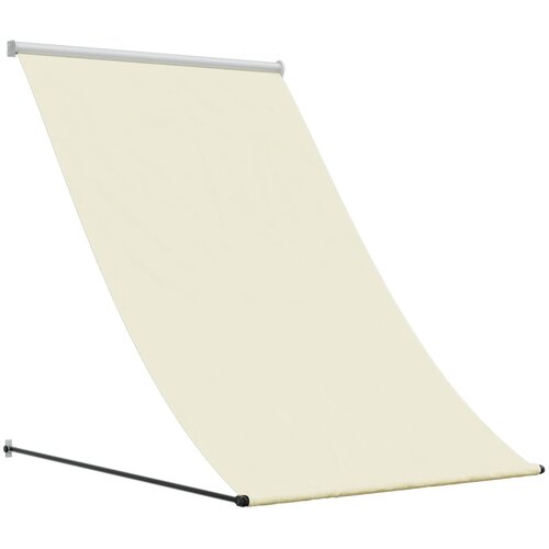 vidaXL Zložljiva tenda krem 150x150 cm tkanina in jeklo Cene