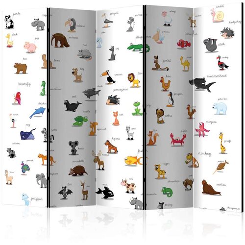  Paravan u 5 dijelova - animals (for children) II [Room Dividers] 225x172 Slike