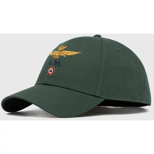 Aeronautica Militare Pamučna kapa sa šiltom boja: zelena, s aplikacijom