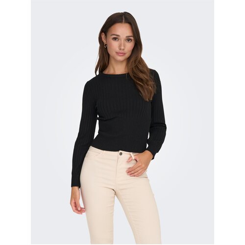 JDY Black Women's Ribbed Sweater Prime - Women Cijene