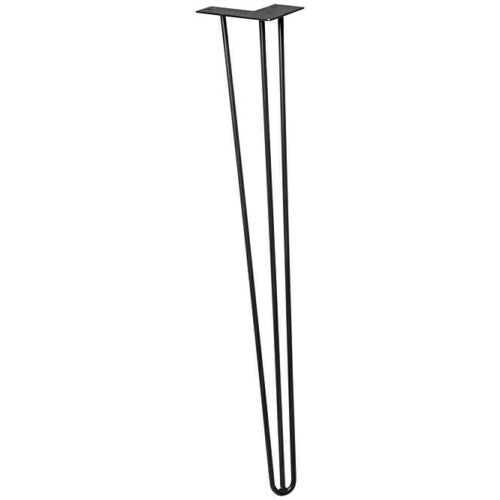 Wagner System Noga za pohištvo v obliki sponke (Jeklo, Višina: 71 cm, Črne barve) Cene