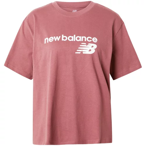 New Balance Majica roza / bijela