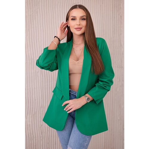 Kesi Włoski Elegant jacket with lapels green Cijene