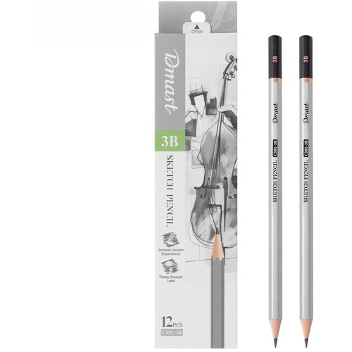 Dmast Set grafitnih olovaka za skiciranje 3B EC392-3B, 12 komada Cene