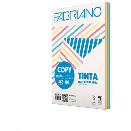  Papir barvni mix a3 80g pastel fabriano 1/250 FABRIANO Cene