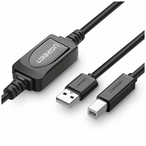 Ugreen Kabel za tiskalnik, skener, USB-B - USB-A 2.0, 15 m, črn, (21831675) Slike