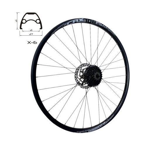 Crosser zadnji točak 28/29" x-6,sa shimano nablom,rotorom i kasetom 8b ( 3000285 ) Cene
