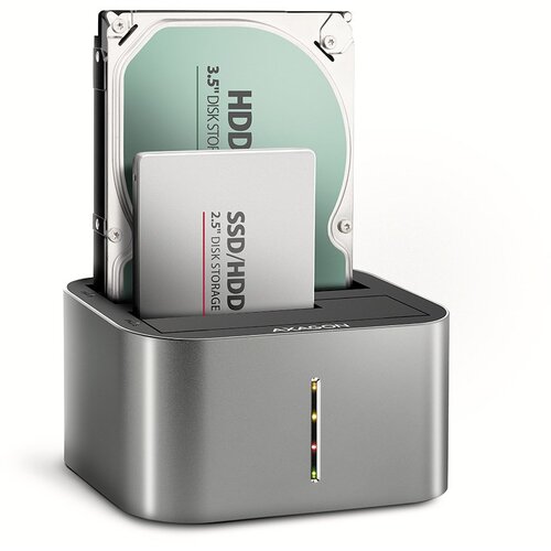 Axagon ADSA-DC USB3.2 Gen1 - 2x SATA 6G CLONE DUAL HDD Dock Station ASMedia Cijene