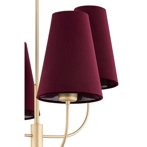  Argon 1827 - Luster na &amp;scaron;ipci SAFIANO 4xE27/15W/230V bordo Slike
