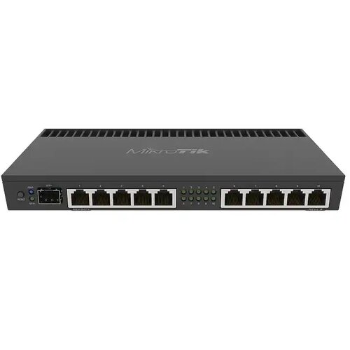 MikroTik RB4011iGS+RM, 10xGigabit port, SFP+ 10Gbps cage, Quad-core 1.4Ghz CPU, 1GB RAM, Passive PoE in/out, RouterOS L5 svič Cene