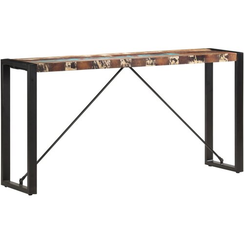  Konzolni stol 150 x 35 x 76 cm od masivnog obnovljenog drva Slike