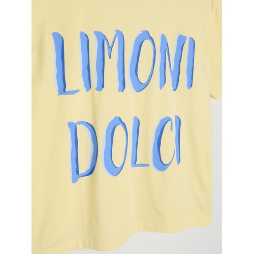 Sinsay Pamučna majica s natpisom Limoni Dolci Slike