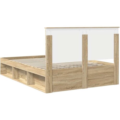  Okvir za krevet s uzglavljem Sonoma hrast 150 x 200 cm Slike
