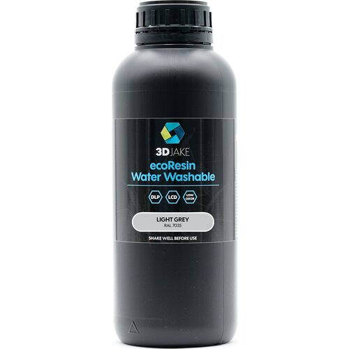 3DJAKE ecoResin Water Washable Lichtgrau - 1.000 g Slike