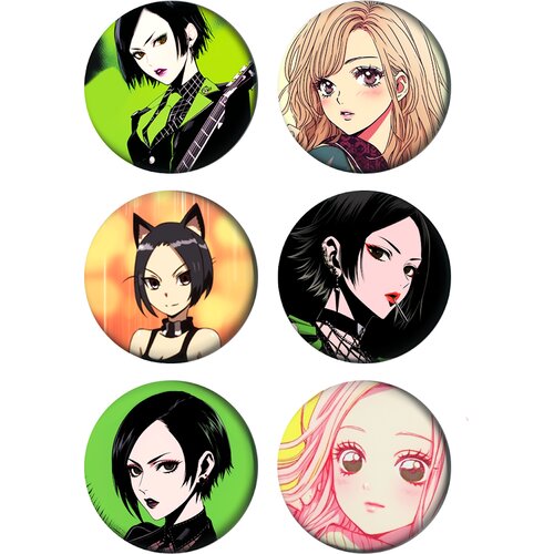  Set bedževa Anime Nana, 37 mm, 6 kom Cene