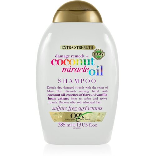 OGX Coconut Miracle Oil krepilni šampon za poškodovane lase s kokosovim oljem 385 ml Cene