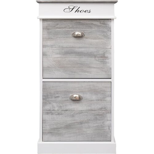 Maison Chic Omarica za obutev - Kopa za čevlje siva 50x28x98 cm les pavlovnije, (21777644) Slike