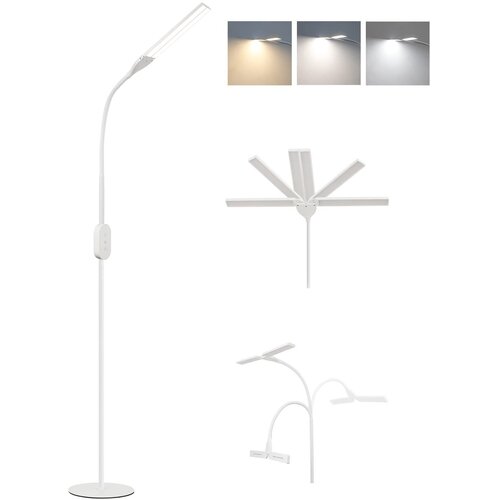 Nettlife LED Talna Soba Luč z Dimmom - 158 CM Sodoben Reguliran Talna Luč na Dotik 9W s Timerjem &amp;amp; Funkcijo Pomnika, (5000491641) Slike