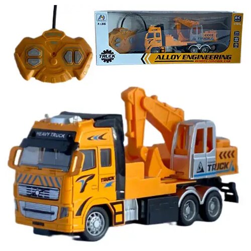 Magic Toys RC daljinski upravljana građevinska grabilica ili kamion kran sa svjetlom u dvije verzije 27MHz 1/36 Cene