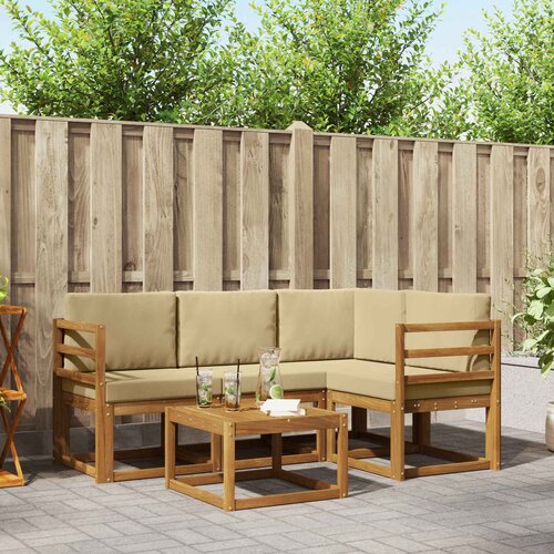  Set vanjskih sofa 5 kom. Prirodna i bež Cijene