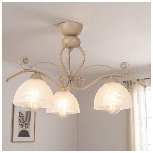 Brilagi Plafonski luster ANTICO MODERN 3xE27/60W/230V bež Slike