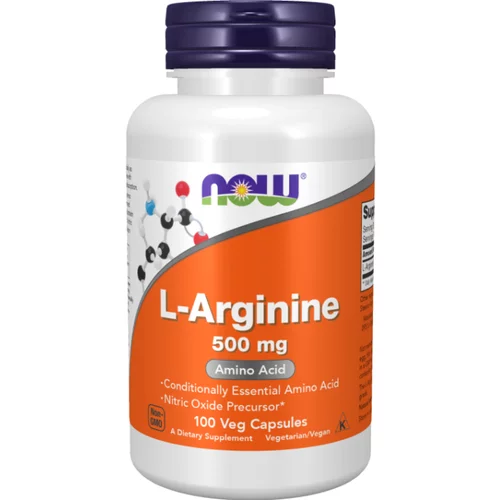 Now Foods L - Arginin NOW, 500 mg (100 kapsul)