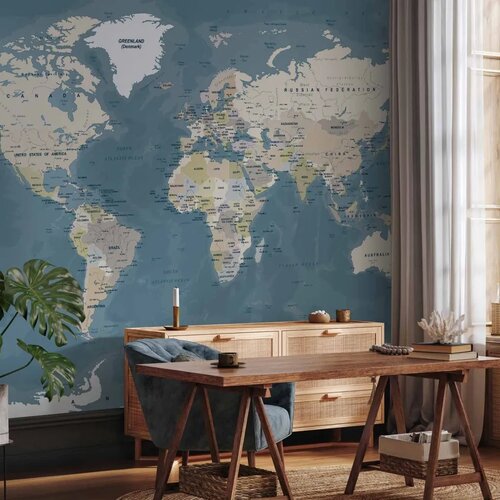  Foto tapeta - Vintage World Map 300x210 Standard Cene