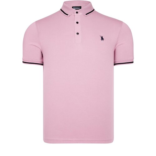 Dewberry T8586 MENS POLO NECK T-SHIRT-PINK Slike