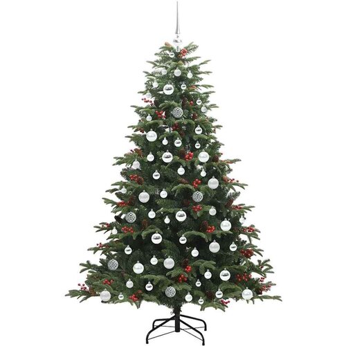 VidaXL Umjetno božićno drvce Zelena 180 cm PVC i Metal i Plastika Slike