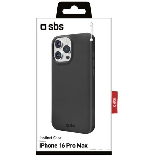 Sbs iPhone 16 Pro Max Instinct črn ovitek, (21402278) Slike