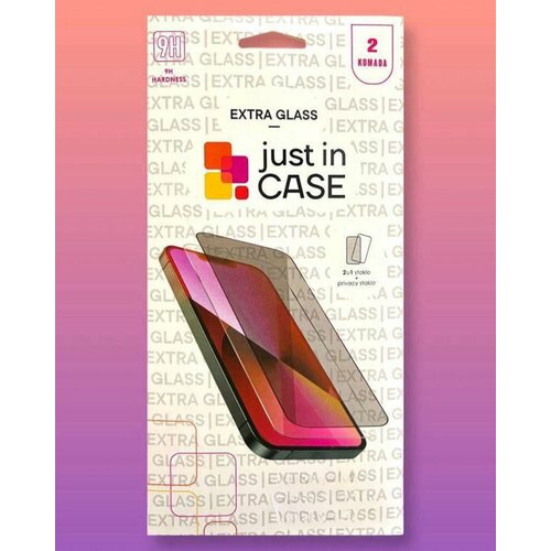Just In Case 2u1 extra glass privacy zaštitna stakla za iphone 15 pro Cene