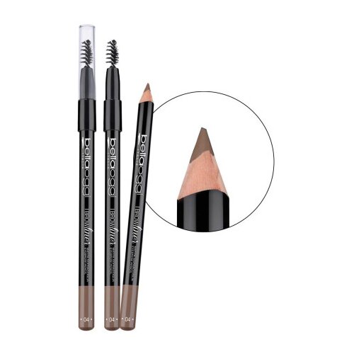 bellaoggi črtalo za obrvi - I Brow Liner - Medium Brown/Red Cene