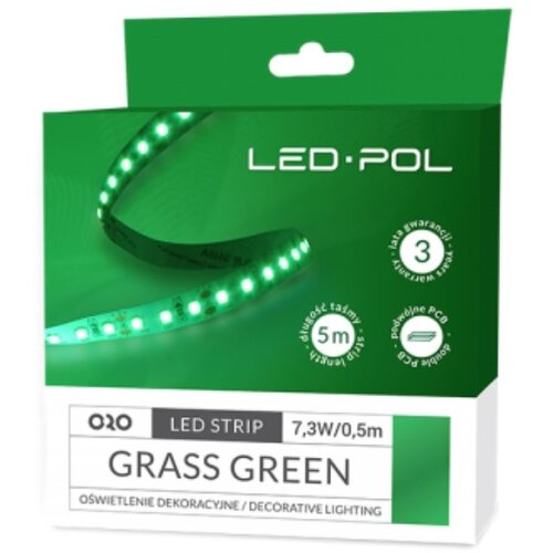 SMD barvni led trak travnato zelen "grass green" 14,6w/m 12V IP20 5m Cene