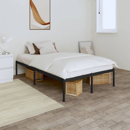 The Living Store Kovinski posteljni okvir črn 120x190 cm - Posteljni Okvir, (21438577) Slike